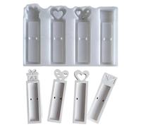 Moule porte-argent rectangulaire, moule en silicone porte-rouge à lèvres,Moule d'affichage à lèvres en silicone | Moule créatif pour l'artisanat en argile porte de l'argent pour les filles de garçons