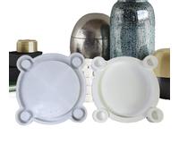 Moule Porte-Bougie En Silicone - Moule Réutilisable Pour Résine Époxy, Plâtre Ou Cire - Accessoire DIY Pour Créer Bougeoirs Uniques Et Personnalisés - Idéal Artisanat, Décoration Intérieure Et Cadeaux