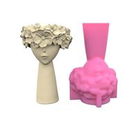 Moule Pots Fleurs En Silicone 3D Pour Chandelier En Béton Porte-stylo Jardinière Succulente Moule En Ciment Décorations