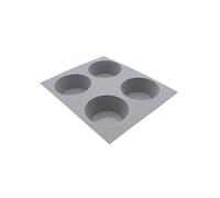 De Buyer – Moule 4 muffins ELASTOMOULE en mousse de silicone – 21 x 17,6 cm Ø 7,4 cm