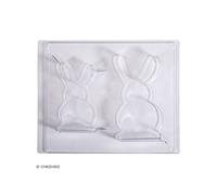 Moule pour béton créatif - Lapins - 2 pcs