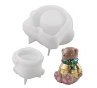 Moule pour bocaux de rangement - Moule en silicone de forme antiadhésive réutilisable | Boîte à bijoux en ciment et béton en résine époxy pour débutants, projets Pro Homeschool