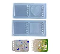 Moule pour boîtier de carnet de notes, journal intime, livre en résine époxy fait à la main, outil de fabrication de bijoux