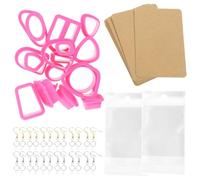 Moule pour Boucles D’oreilles en Pâte Polymère, Outil DIY Portable | Création Bijoux, Léger et Unique, Alliage Plastique Silicone, pour Modeler Argile et Fabriquer Paires