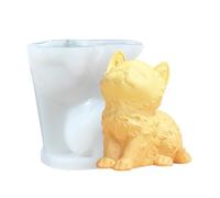 Moule pour bougies d'animaux - Silicone de différentes tailles | Moule en silicone pour chats | Moules à bougie de chat | Moules de bougies d'animaux 3D pour faire des bougies artisanales, décoration
