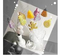 Moule pour bougies - GRAINE CREATIVE - Réutilisable - 4 formes - 6 bâtonnets - Multicolore