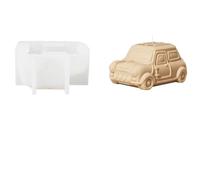 Moule Pour Bougies Mini bougie de voiture rétro Vintage, 2 pièces, moule en Silicone, bricolage fait à la main, décoration de maison, aromathérapie, cire de soja, fabrication de bougies, fournitures d