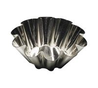 Moule pour brioche à fond plat avec 10 côtés métal 8x8 cm