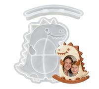 Moule pour cadres photo | Dinosaure mignon en silicone | Créateur de cadres photo | Pour fêtes d'anniversaire, bureaux, maison, chambre, bureau, école, chambre