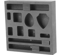 Moule pour Coulée de Métaux à 11 Trous en Graphite Noir | Bloc Compact Carré, Cloison Mobile, Usage en Fusion et Four à Induction, pour Or, Argenté, Laiton