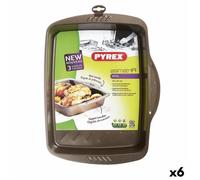 Moule Pour Four Pyrex Asimetria Rectangulaire Noir 35 X 27 Cm Métal (6 Unités)