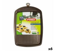 Moule Pour Four Pyrex Asimetria Rectangulaire Noir Métal 33 X 25 Cm (6 Unités)