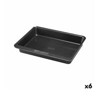 Moule Pour Four Pyrex Magic Carré Rectangulaire Noir Métal 24 X 24 Cm (6 Unités)