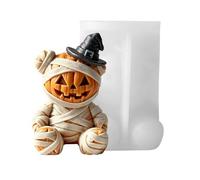 Moule pour Halloween - Moule à 3D flexible | Moules réutilisables pour oursons de à libération facile | Moules artisanaux en silicone pour les amateurs de Fa