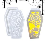 Moule pour lampe en forme de cercueil - Moulage d'argile d'Halloween, décoration d'intérieur | Moule artisanal pour créer des abat-jours, parfait pour la salle à manger, la salle de bain, le bureau