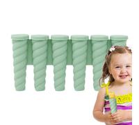 Moule pour,moule en silicone avec 6 trous et bâtons pour - facile à enlever manuel pour glace avec gelée yaourt jus de fruits