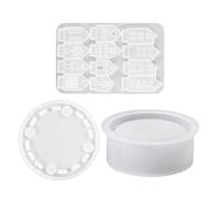 Moule pour Porte-bougie - Maison Creuse en Silicone,Pour Support De Bougies Votives En Résine | Pour Création DIY Décoration Maison Projet Saisonnier Fête