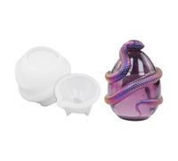 Moule pour pot en forme d'œuf de serpent - Craie en résine avec colle, boîte de rangement en silicone avec moulage de résine | Moule en silicone pour miroir en plâtre, Stamp