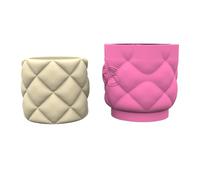 Moule pour pots de fleurs en silicone facile à démouler | Silicone souple, pots de fleurs créatifs texturés pour canapé, décoration de bureau à la maison
