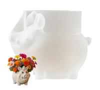 Moule pour pots en silicone - forme sanglier mignonne en silicone, décoration multifonctionnelle, idées cadeaux | moule pour fabriquer des pots à fleurs - pour extérieur terrasse exposition plantation