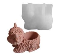 Moule pour pots - moules pour pots de fleurs en forme de Highland Cow en résine époxy,moule pour pots outils pour créer avec époxy craie argile décor bureau conteneur