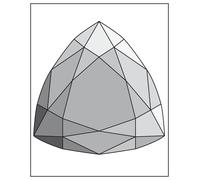 ZAELEROND Moule à Savon Triangulaire en Plastique Alimentaire pour Savon Diamant Triangle Fabriqué en France