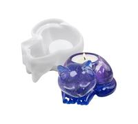 Moule pour support - 10 x 8,2 x 5,8 cm - Flexible en forme de chat pour la maison, utilisation de repas pour les vacances avec fonction d'artisanat, forme de bougie en ciment pour table