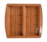 Moule pour tablette de bonbons - 2 cavités carrées profondes résistant à la chaleur | Moules à chocolat résistants à la chaleur, pour pâtisserie, protéines, énergie bricolage