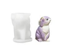 Moule pratique en forme de lapins fait à la main - Texture en silicone pour travaux manuels en argile, cire et résine