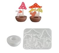 Moule pratique en silicone avec support en résine en forme de lapin adapté pour la fabrication de cadeaux et moules en silicone pour supports