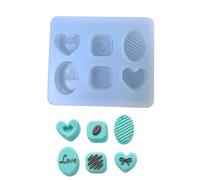 Moule pratique en silicone facile à utiliser en résine époxy, accessoires de bonbons, bijoux, breloques