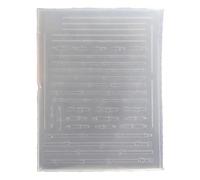 Moule pratique en silicone pour nail art - Plaque de tampon transparente - Pochoirs pour manucure