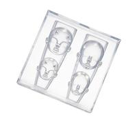 Moule pratique en silicone pour ongles en forme de tête de poupée pour fête | Gabarit multifonction pour nail art, gaufrage et sculpture pour les amateurs d'ongles, fournitures de bijoux