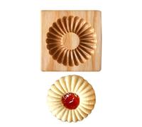 Moule-presse à biscuits Outils de découpe DIY fleurs en relief 3D | Tampons à biscuits pour la cuisson Pour Halloween Noël Cuisine Gâteau de Lune Aliment Sablés Dessert Pâtisserie Fête C