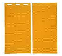 Moule Presse Cire d'Abeille 5,4mm, 2 Pièces, Caoutchouc Jaune, Compact et Léger - Idéal pour Fabrication de Feuilles de Cire, Accessoire Apiculture Pratique