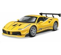 moulé Pression l'épour Chelle 1:24 pour Ferrari 488 2017 modèle réduit Alliage Simulation Statique Collection Exposition Loisir Cadeau(Jaune)