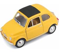 moulé Pression l'épour Chelle 1:24 pour Fiat 500F Classique rétro 1965 modèle réduit Alliage Jouet Maquette Statique Ornement