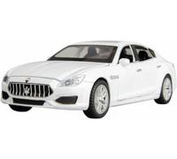 moulé Pression l'épour Chelle 1:32 pour Maserati Quattroporte Coupé modèle réduit Voiture Simulation avec Effets sonores Lumineux dynamiques Jouet Alliage Cadeau(Blanc)