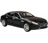 moulé Pression l'épour Chelle 1:32 pour Maserati Quattroporte Coupé modèle réduit Voiture Simulation avec Effets sonores Lumineux dynamiques Jouet Alliage Cadeau(Noir)