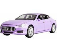 moulé Pression l'épour Chelle 1:32 pour Maserati Quattroporte Coupé modèle réduit Voiture Simulation avec Effets sonores Lumineux dynamiques Jouet Alliage Cadeau(Violet)