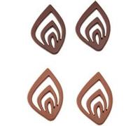 Moule professionnel Décors feuille stylisée. 15 empreintes. G