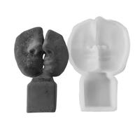 Moule professionnel en silicone pour portraits du visage - Moules moisissures - Amoureux - Embrasser - Bougies - Moule en silicone - Outil à main