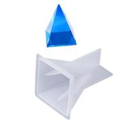 Moule pyramidal en silicone souple transparent pour décoration de cadeaux, savon, pyramide