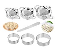 Moule Ravioli, 7 Pièces Acier Inoxydable Ravioli Maker et Ravioli Cutter Kit Moulle à Raviole Presse à Pâte et Moule à Dumplings