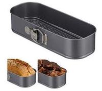 Moule rectangle à charnière, moule à manqué rectangulaire, démontable, antiadhésif, 31 x 12 cm, anthracite anthracite G