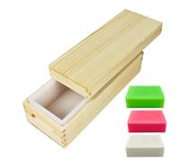 Moule rectangulaire de fabrication - Boîtier en bois de 11 x 4, plateau flexible de 42 onces, kit de traitement à froid | Pâtisseries Chocolat Dessert Gelée de grillé Entreprise Thanksgiving