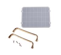 Moule rectangulaire en résine de silicone pour la fabrication de cristaux - Grand moule rectangulaire pour la fabrication de poignées en cristal doré en silicone