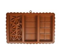 Moule rectangulaire en silicone antiadhésif de qualité alimentaire, idéal pour la préparation de desserts faits maison, 30 x 20 x 3 cm