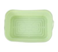 Moule Rectangulaire en Silicone, Réutilisable | Compatible Plusieurs Appareils, Nettoyage Réduit, Retrait Antiadhésif, pour Pâtisseries et Collations, Vert Clair