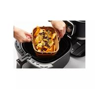 Moule rectangulaire pliable pour airfryer en silicone platine Cumin